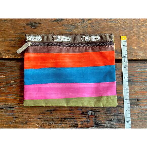 LESPORTSAC Colorful Stripe Zipper Pouch - Picture 5 of 6